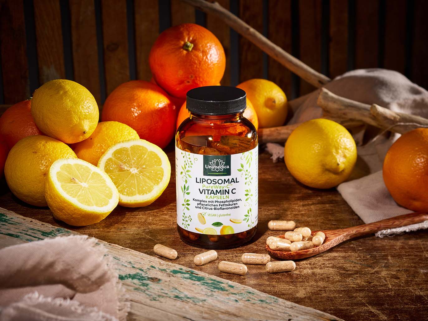 Liposomal Vitamin C - PureWay-C™ - 500 mg Vitamin C per daily dose - 100 capsules - from Unimedica